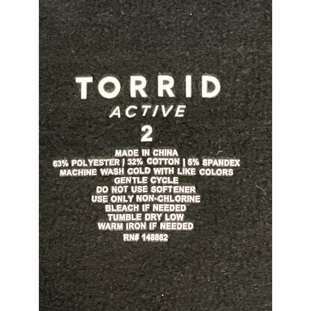 Torrid TRU Brushed Fleece Active Black Button Front Shacket, size 2X - Picture 10 of 11